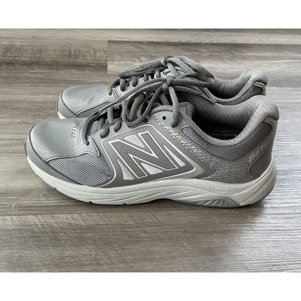 New Balance 847v3 Womens Walking Shoes Size 9 Gray Comfort Logo WW847GS3